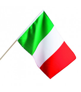 Bandiera Italia con stecca 30 x 45 cm 1 pz