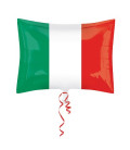 Pallone foil 30 x 43 cm Bandiera Italiana NON CONFEZIONATO