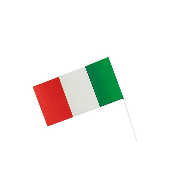 Bandiera con stecca 12 x 23 cm ITALIA 1 pz