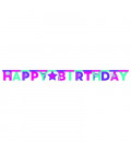 Festone Happy Birthday 300 x 17 cm Ginnastica 1 pz