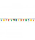 Festone snodabile Happy Birthday 260 cm Block Party 1 pz