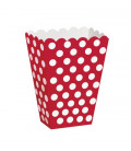 Contenitore 12 x 8 cm Rosso Pois Bianchi 8 pz