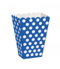 Contenitore 12 x 8 cm Blu Pois Bianchi 8 pz