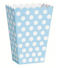 Contenitore 12 x 8 cm Azzurro Pois Bianchi 8 pz