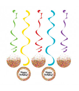 Set 5 pendenti 99 e 76 cm Codette - Sprinkles 5 pz