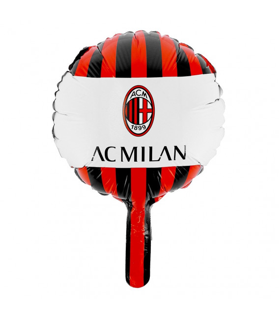 Pallone foil CON VALVOLA 9" - 23 cm Milan - SI GONFIA AD ARIA 1 pz