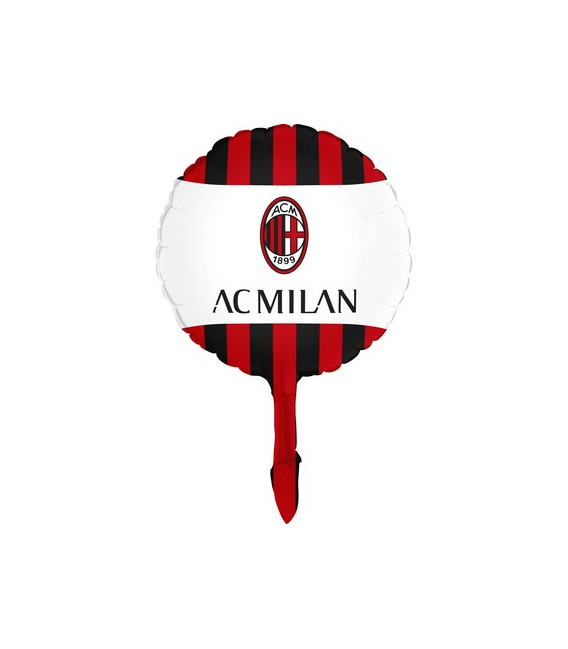 Pallone foil CON VALVOLA 9" - 23 cm Milan - SI GONFIA AD ARIA 1 pz