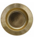 Piatti Fondi di Carta a Righe Oro Metallizzato Lucido 25,5 cm