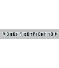 Festone Buon Compleanno XL 215 cm x 15 cm Juventus 1 pz