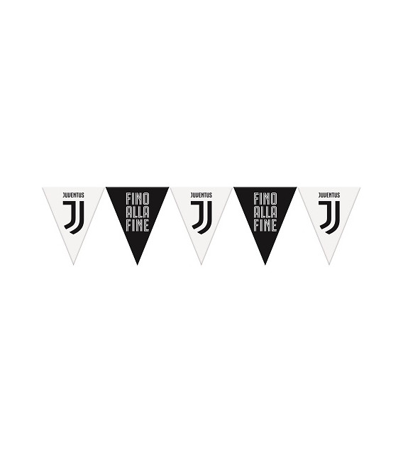 Festone Bandierine Triangolari 365 cm Juventus 1 pz