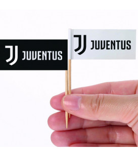 Bandierine Cocktail Juventus H.6,5 x W.5 cm 24 pz