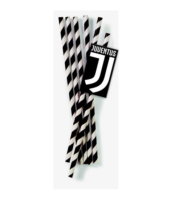 Cannucce Carta Juventus 19,5 cm 12 pz
