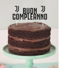 Decorazione Buon Compleanno Juventus L.17, H.18 cm 1 pz