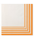 Tovaglioli Compostabili Bianco Arancione 33 x 33 cm 3 confezioni