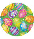 Piatto carta 23 cm Colorful Easter Eggs 8 pz