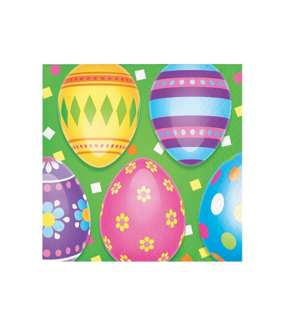 Tovagliolo Colorful Easter Eggs 25 x 25 cm 3 confezioni