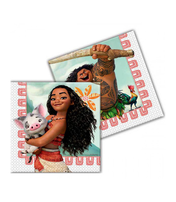 Tovaglioli 33 x 33 cm Oceania Disney Moana 3 confezioni