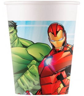 Bicchiere carta 200 ml Mighty Avengers 8 pz