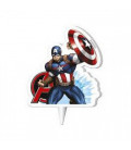 Candelina Capitan America 8 cm 1 Pz