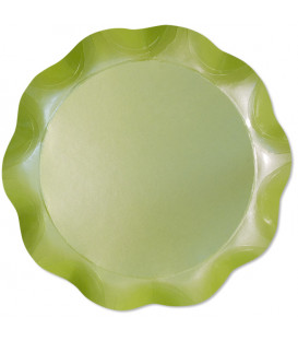 Vassoio Tondo 30 cm Verde chiaro Perlato 1 Pz