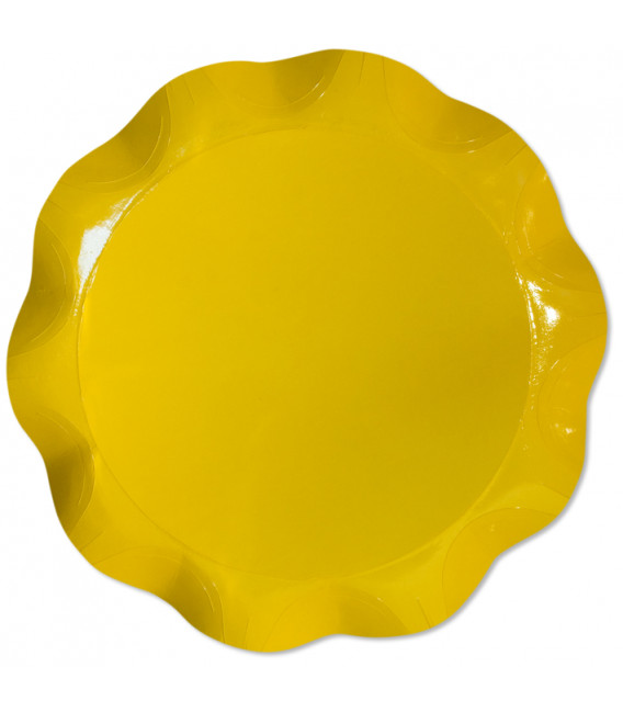 Vassoio Tondo 30 cm Giallo 1 Pz