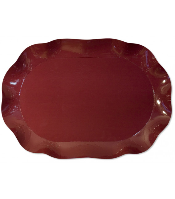 Vassoio Rettangolare Bordeaux 46 x 31 cm 1 Pz