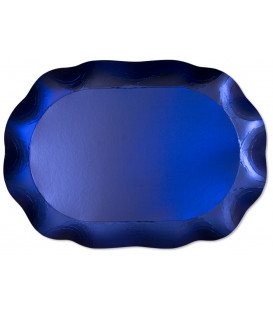 Vassoio Rettangolare Blu Satinato 46 x 31 cm 1 Pz