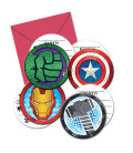 Inviti AVENGERS MIGHTY 6 Biglietti 6 Buste