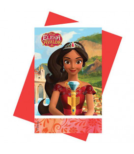 Inviti Elena of Avalor 14 x 8,5 cm 6 Pz