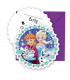 Inviti FROZEN SNOWFLAKES 14 x 8,5 cm 6 Biglietti 6 Buste