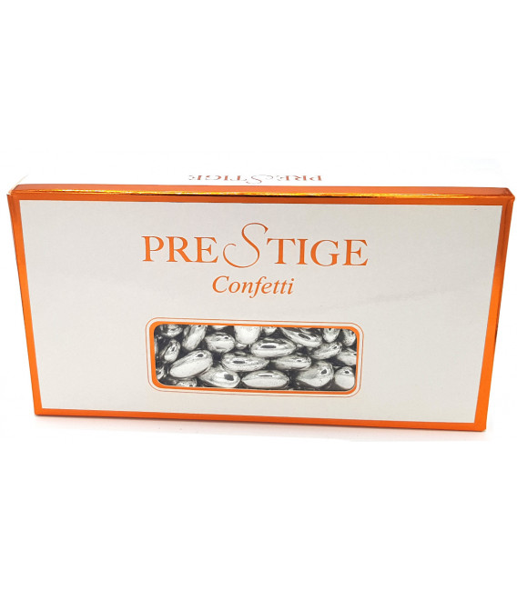 Scatola Confetti Prestige mandorla Argento 1Kg