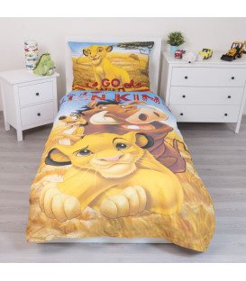 Lenzuola Disney Il Re Leone letto singolo 140×200 cm, 70×90 cm