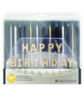 Set Metallic Candle 25 Pz Wilton