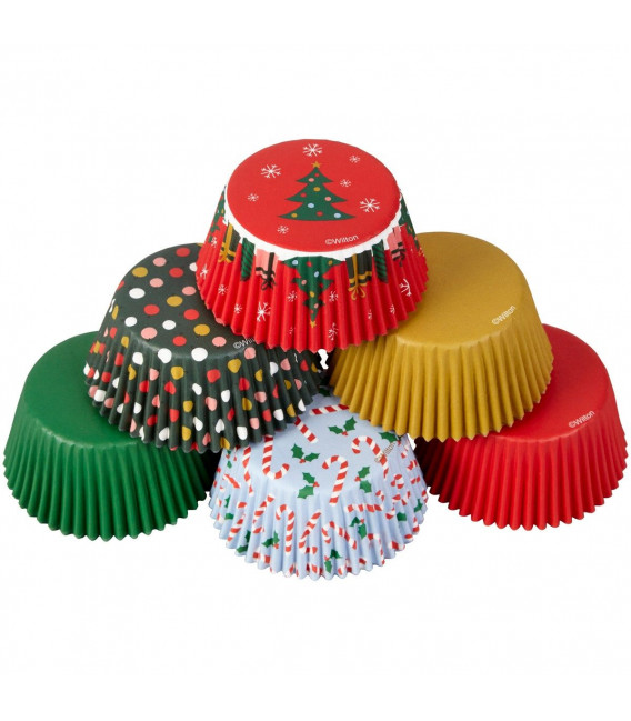 Cupcake Pirottini Traditional Holiday 150 Pz Wilton