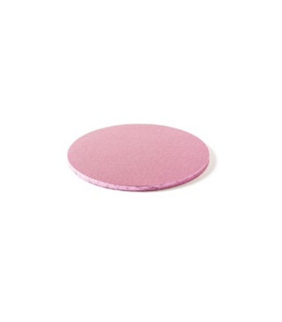 Sottotorta Vassoio Rigido Tondo Rosa H 1,2 cm