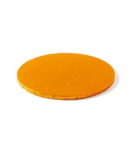 Sottotorta Vassoio Rigido Tondo Arancione H 1,2 cm