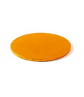 Sottotorta Vassoio Rigido Tondo Arancione H 1,2 cm
