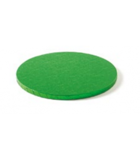 Sottotorta Vassoio Rigido Tondo Verde H 1,2 cm