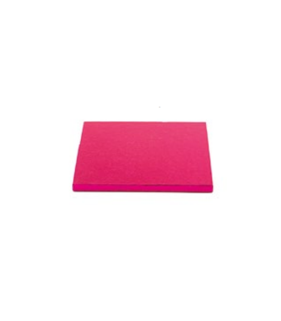 Sottotorta Vassoio Rigido Quadrato Fucsia H 1,2 cm