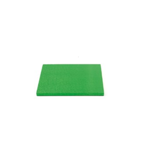 Sottotorta Vassoio Rigido Quadrato Verde H 1,2 cm