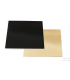 Sottotorta - Vassoio Quadrato Double Face Oro - Nero H 0,3 cm 1 pz