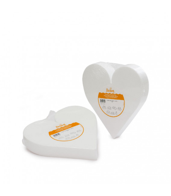 Cuore in Polistirolo 30 x H 7,5 cm