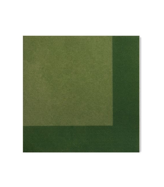 Tovaglioli Bicolore Verde - Verde Scuro 33 x 33 cm 3 confezioni