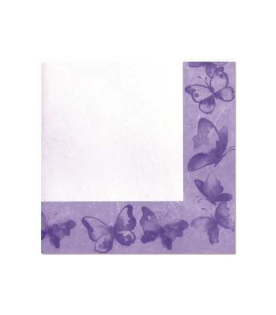 Tovaglioli Farfalla Viola 33 x 33 cm 3 confezioni