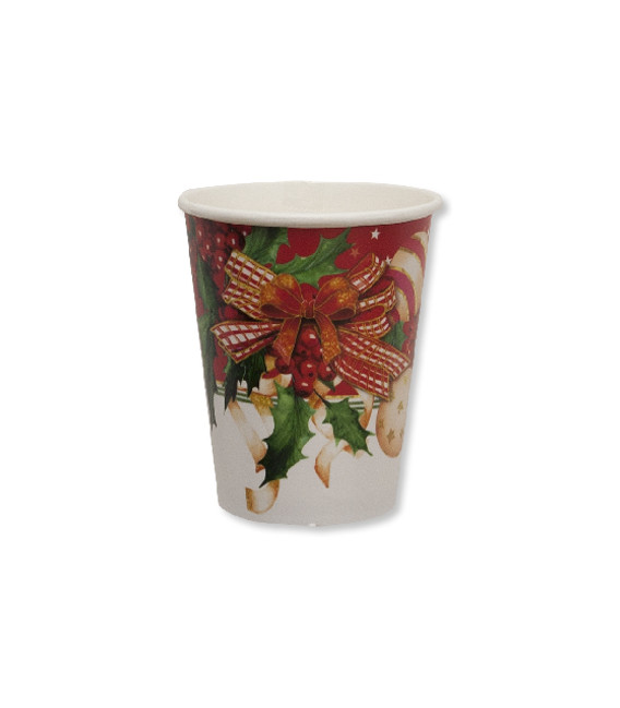 Bicchieri Compostabili Christmas Decoration 250 cc