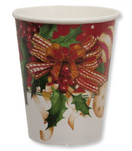 Bicchieri Compostabili Christmas Decoration 250 cc