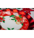 Piatti Fondi di Carta Compostabili Christmas Decoration 24 cm