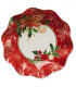 Piatti Fondi di Carta Compostabili Christmas Decoration 24 cm