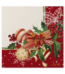 Tovaglioli Compostabili Christmas Decoration 33 x 33 cm 