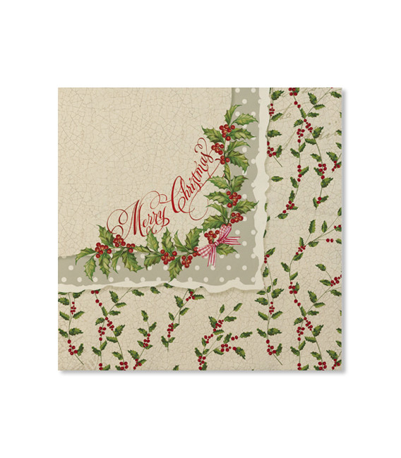 Tovaglioli Shabby Christmas 33 x 33 cm